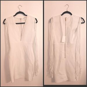 Fabulously glam in white dress. CLEARANCE